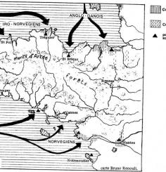 Les raids et implantations vikings en Bretagne