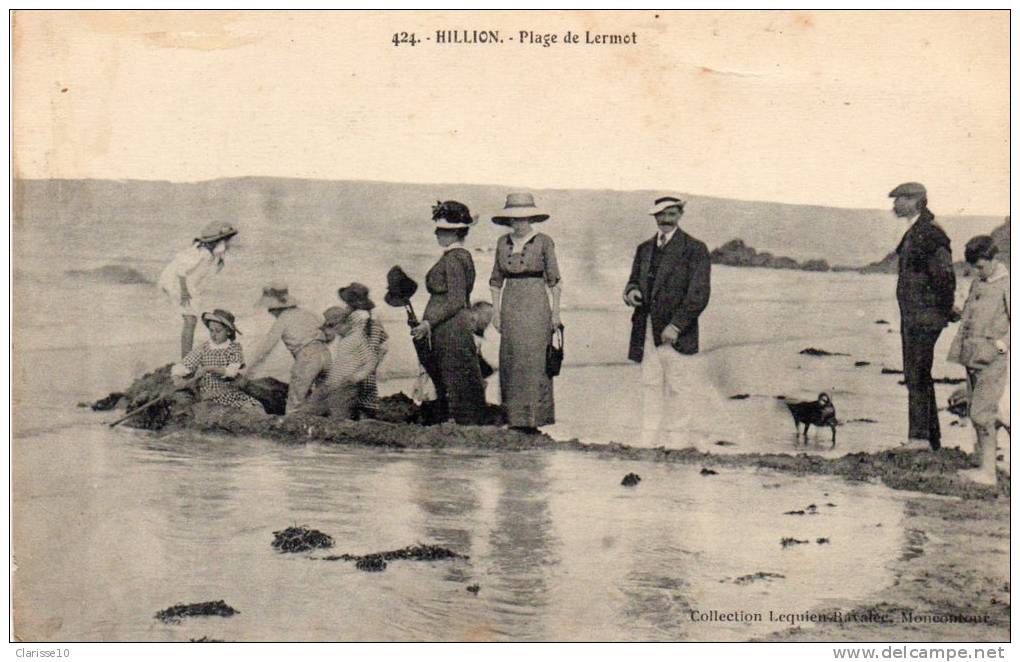 Famille des années 1900, sur la plage.